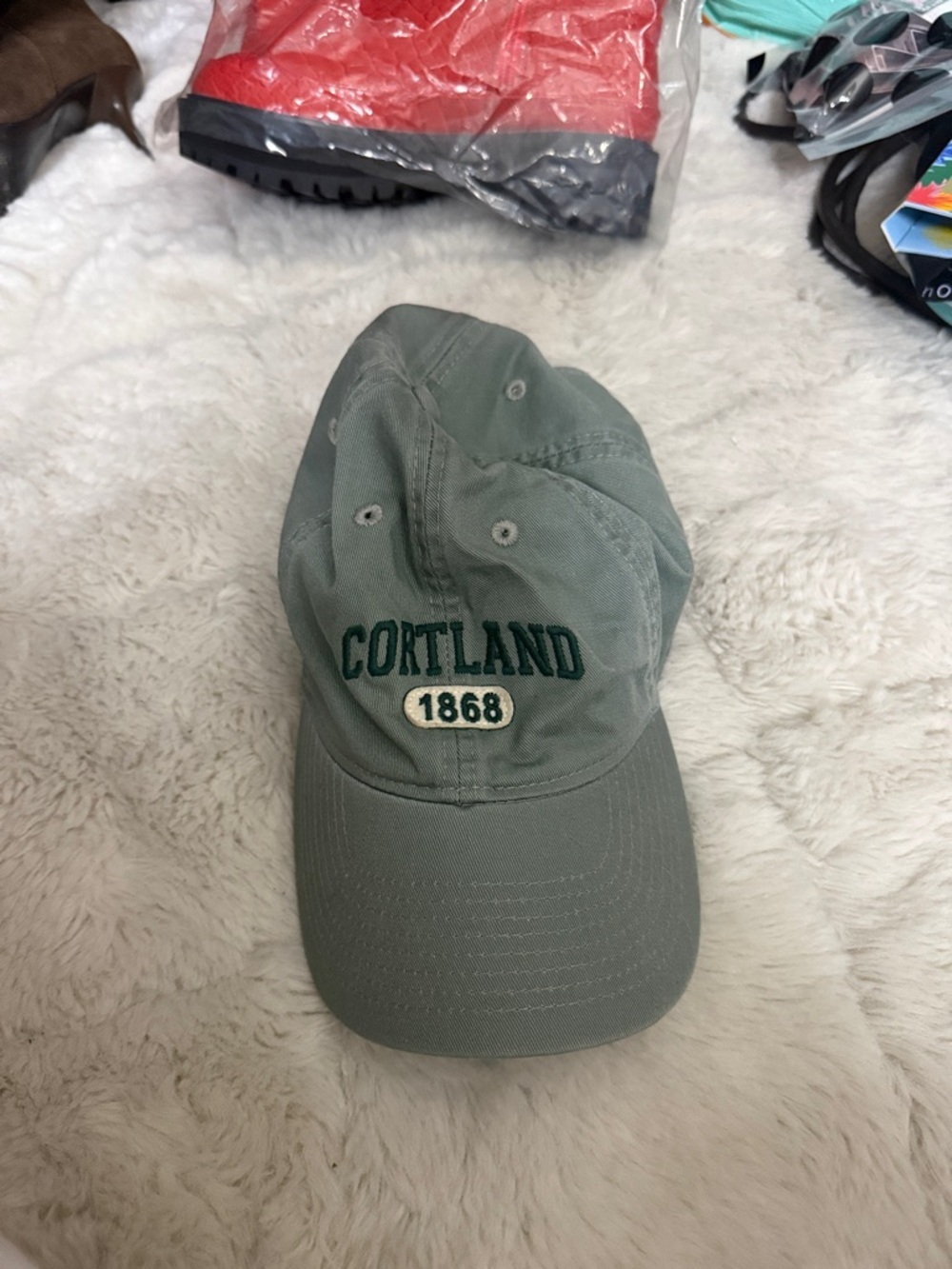 Cortland 1868 Embroidered Baseball Cap - Sage Green